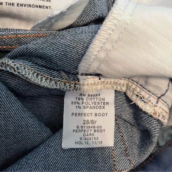 GAP Perfect Boot dark wash denim blue jeans - Picture 8 of 8